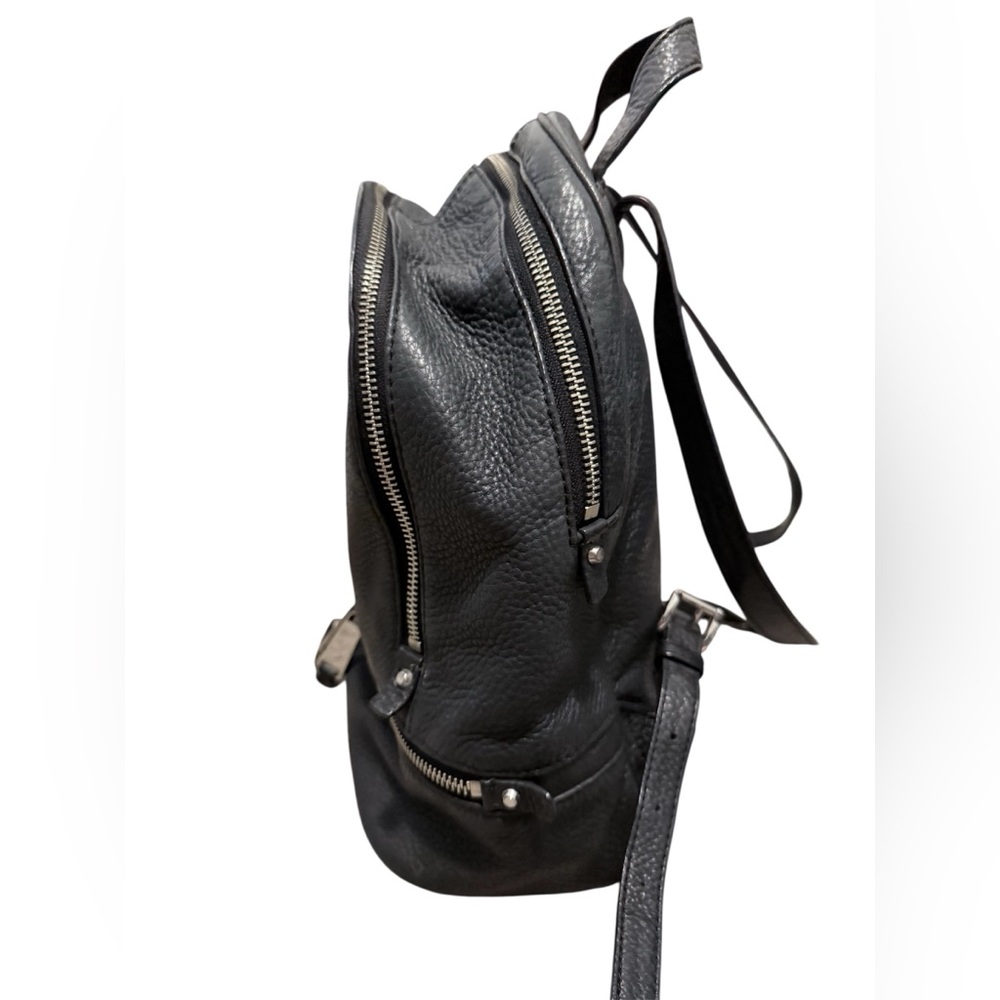 Michael Kors Rhea medium zip top leather pebbled backpack - Picture 10 of 13